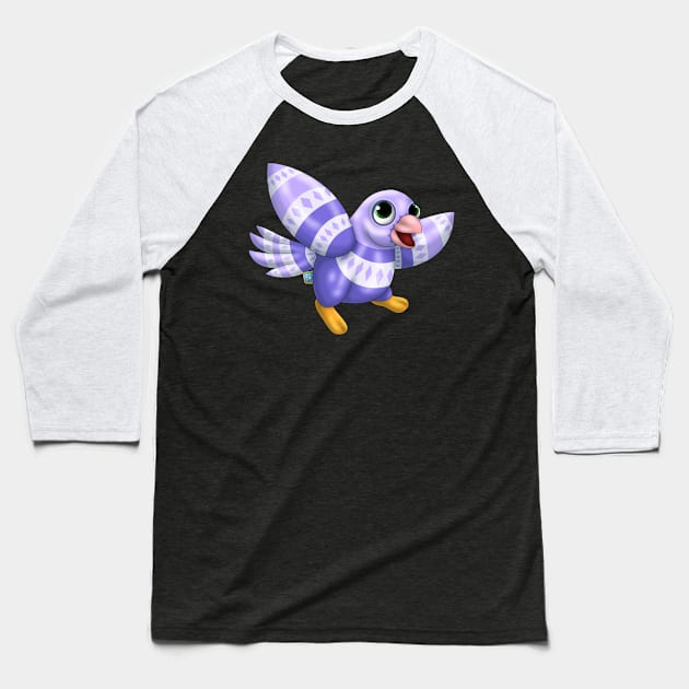 Sparrowmint: Purple Baseball T-Shirt by spyroid101